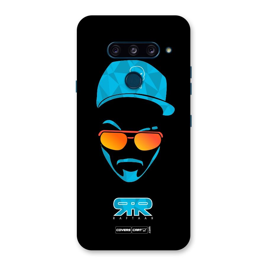 Raftaar Black and Blue Back Case for LG  V40 ThinQ