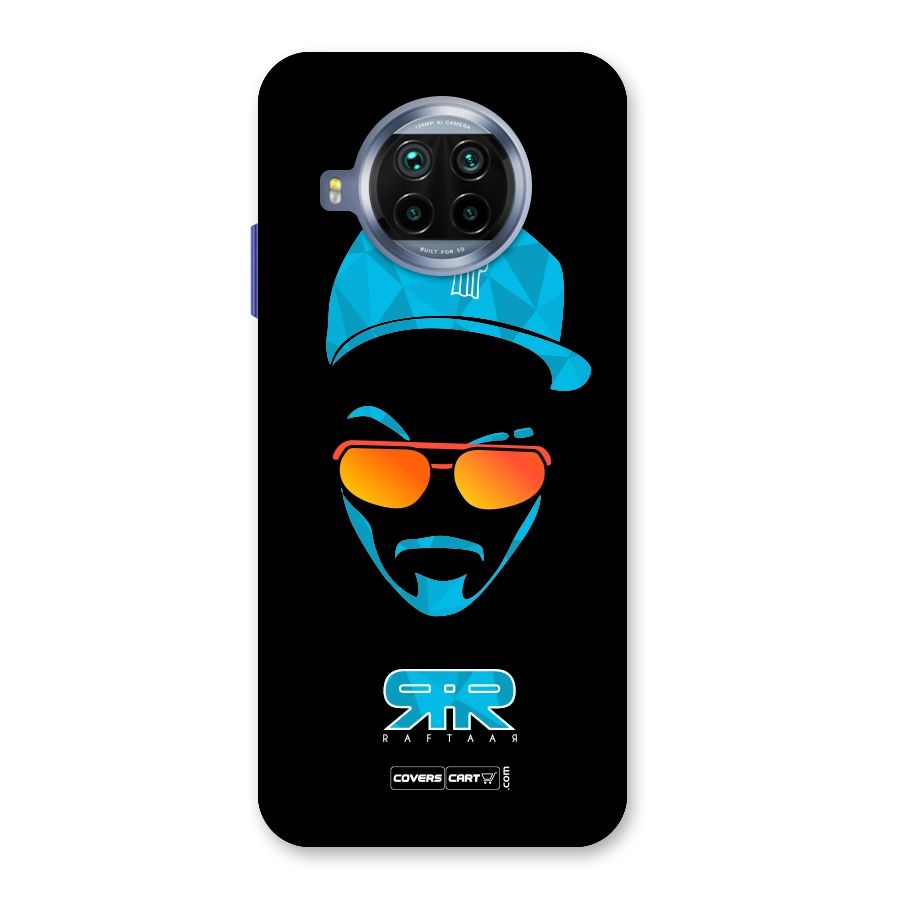 Raftaar Black and Blue Back Case for Mi 10i