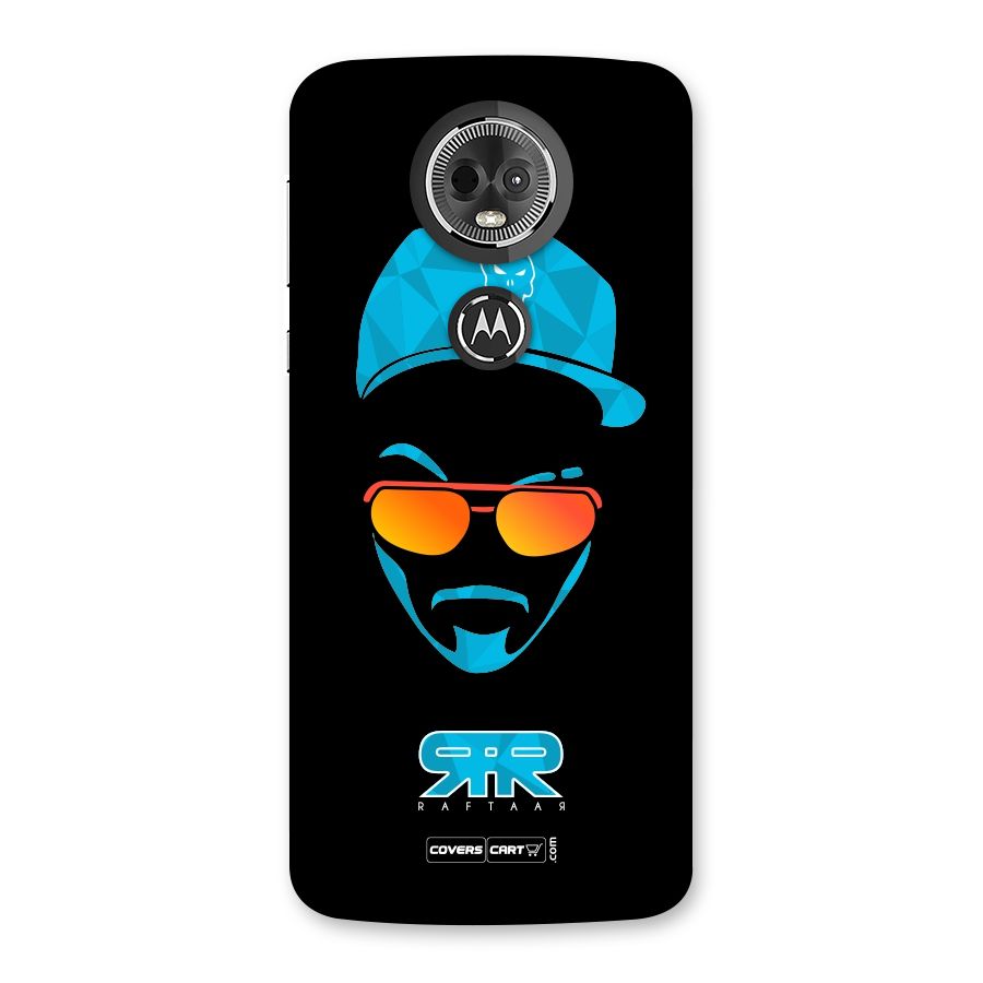 Raftaar Black and Blue Back Case for Moto E5 Plus