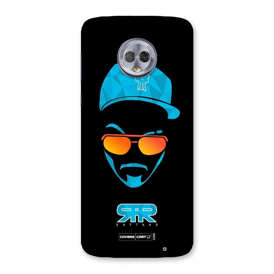 Raftaar Black and Blue Back Case for Moto G6 Plus