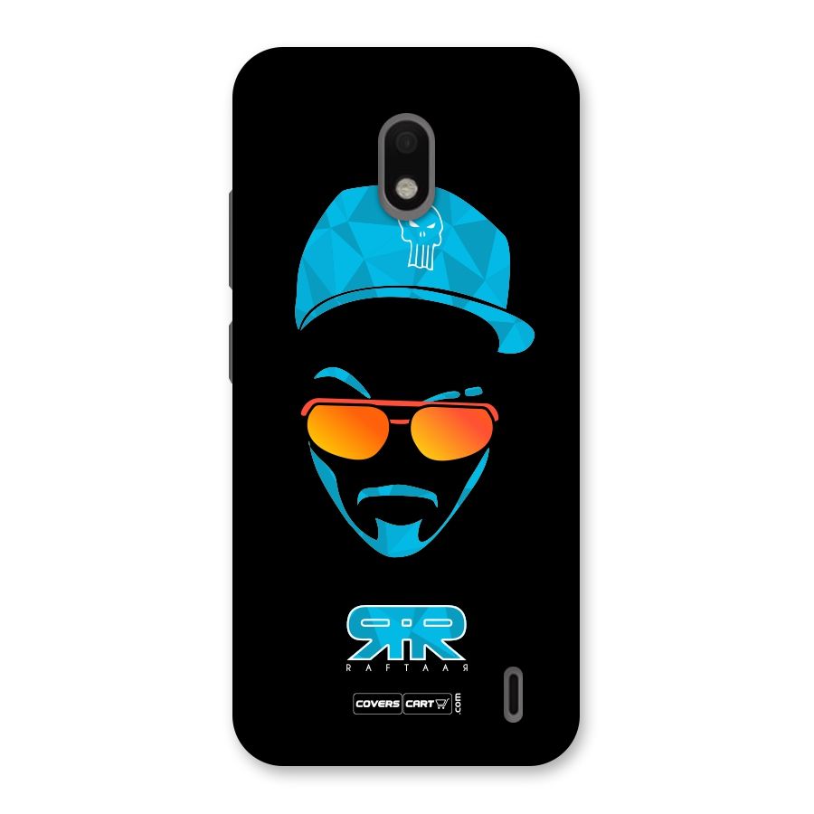 Raftaar Black and Blue Back Case for Nokia 2.2