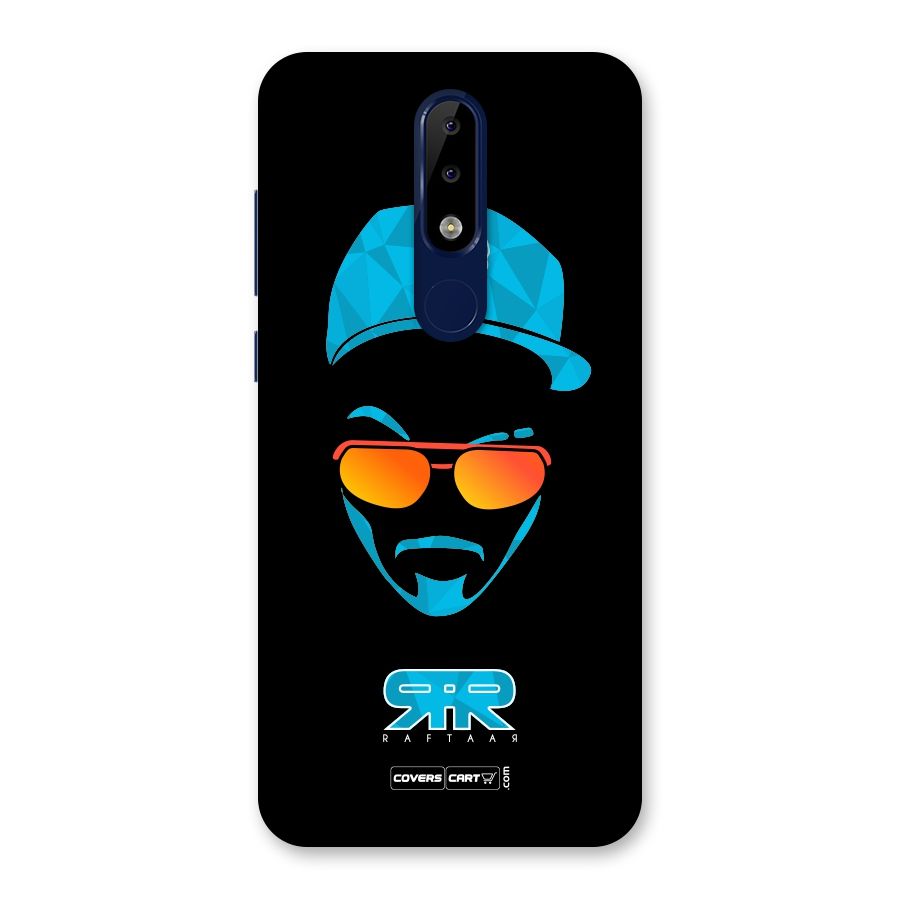 Raftaar Black and Blue Back Case for Nokia 5.1 Plus