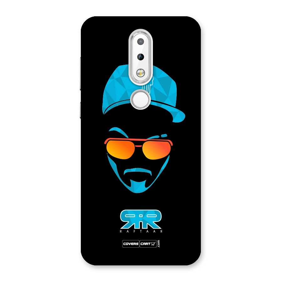 Raftaar Black and Blue Back Case for Nokia 6.1 Plus