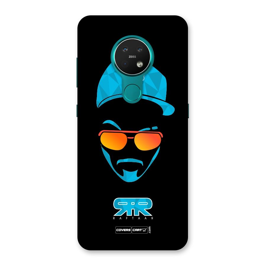 Raftaar Black and Blue Back Case for Nokia 7.2