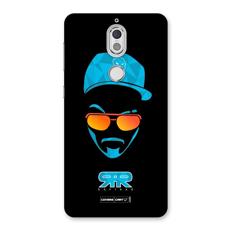 Raftaar Black and Blue Back Case for Nokia 7