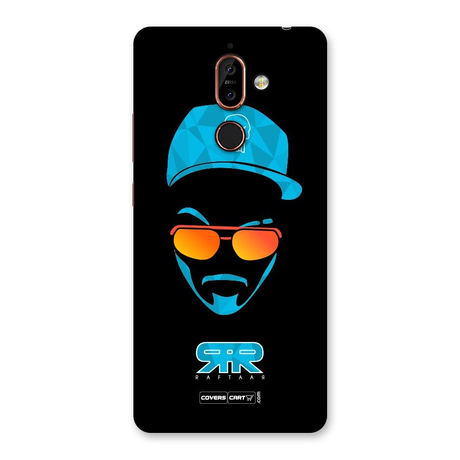 Raftaar Black and Blue Back Case for Nokia 7 Plus