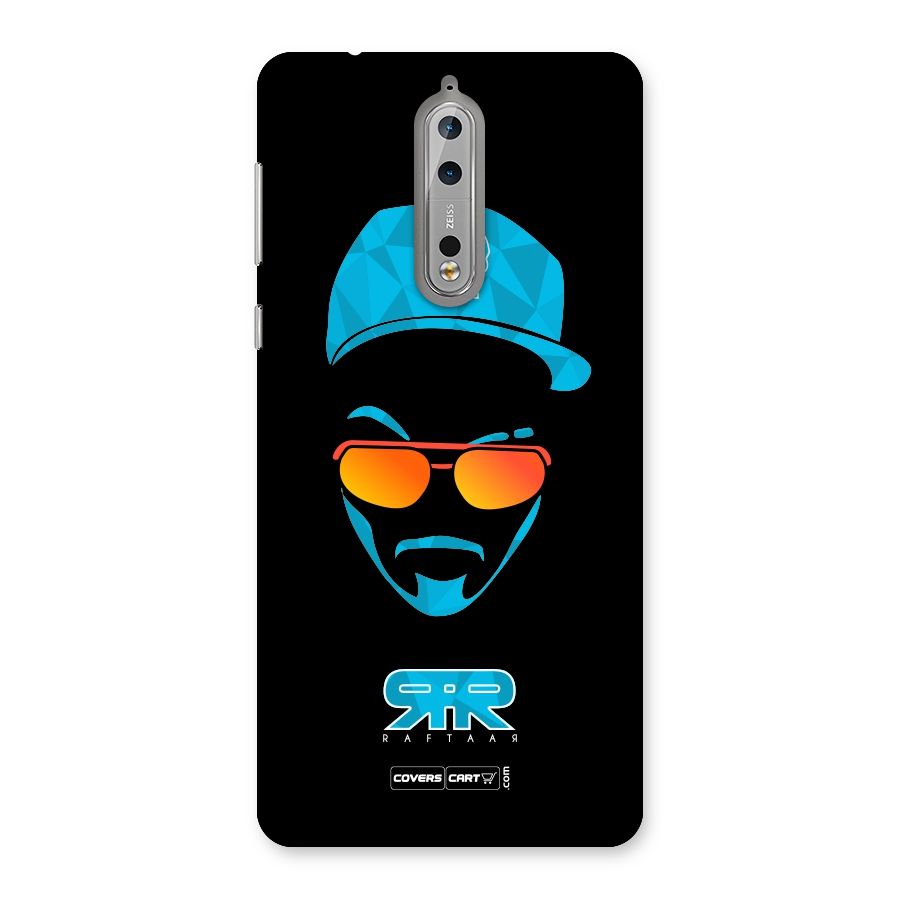 Raftaar Black and Blue Back Case for Nokia 8