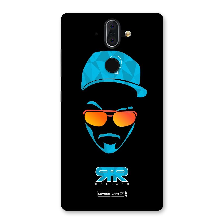 Raftaar Black and Blue Back Case for Nokia 8 Sirocco