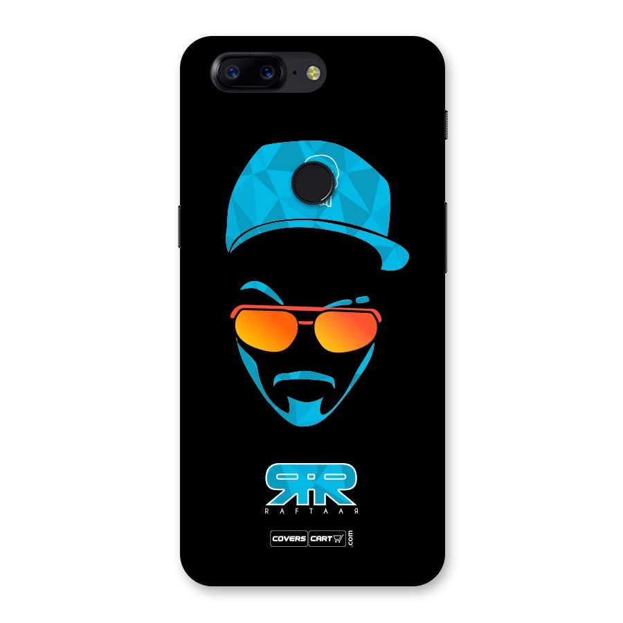 Raftaar Black and Blue Back Case for OnePlus 5T