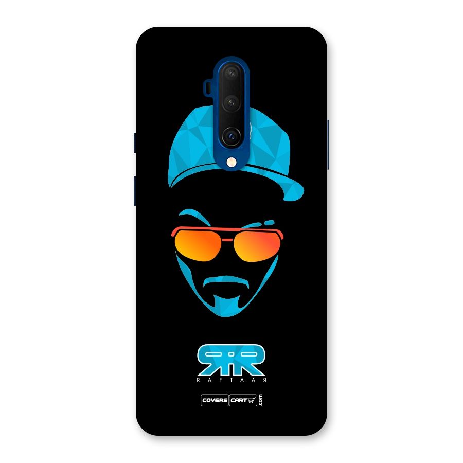 Raftaar Black and Blue Back Case for OnePlus 7T Pro
