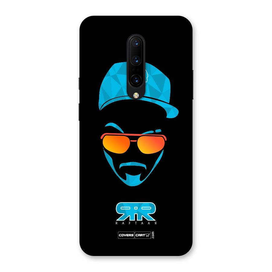 Raftaar Black and Blue Back Case for OnePlus 7 Pro