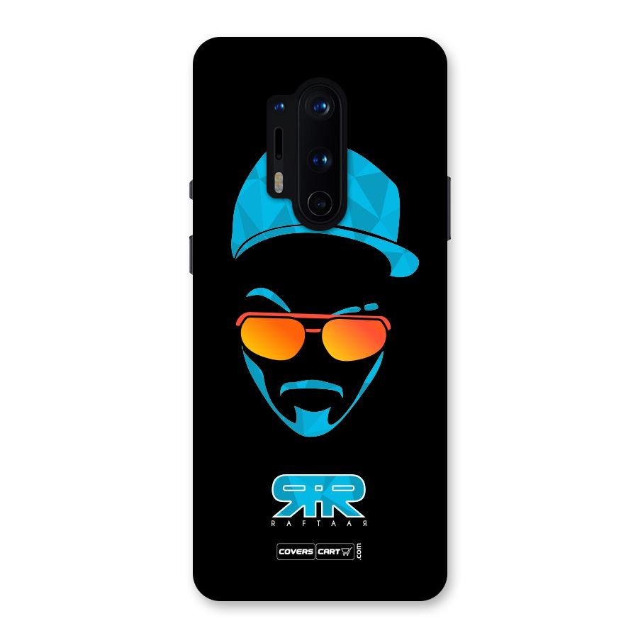 Raftaar Black and Blue Back Case for OnePlus 8 Pro
