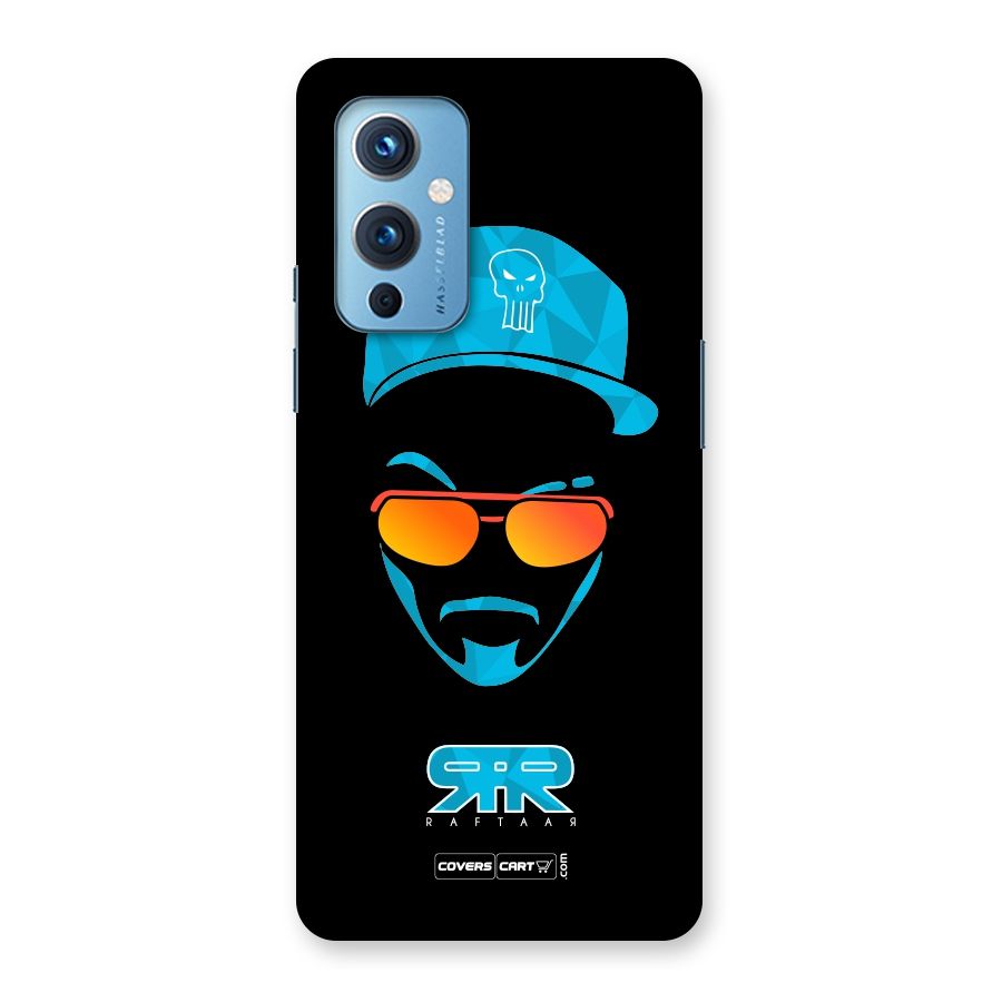 Raftaar Black and Blue Back Case for OnePlus 9