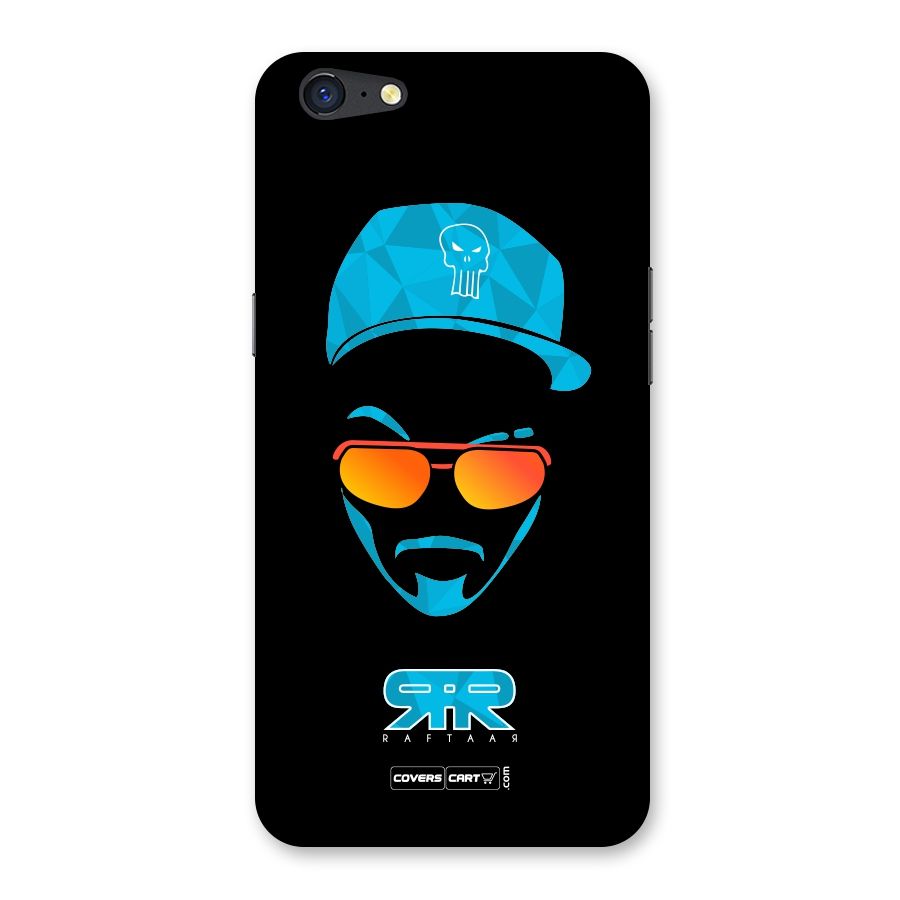 Raftaar Black and Blue Back Case for Oppo A71