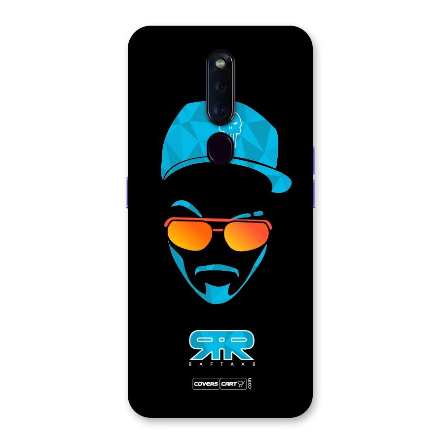 Raftaar Black and Blue Back Case for Oppo F11 Pro