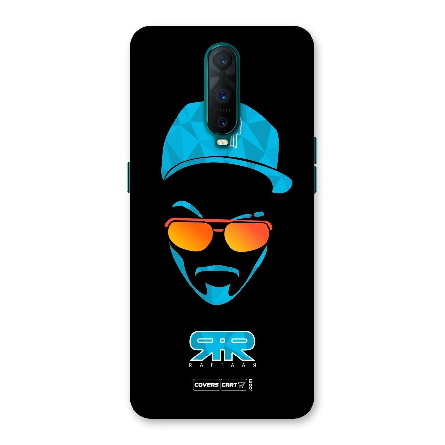 Raftaar Black and Blue Back Case for Oppo R17 Pro