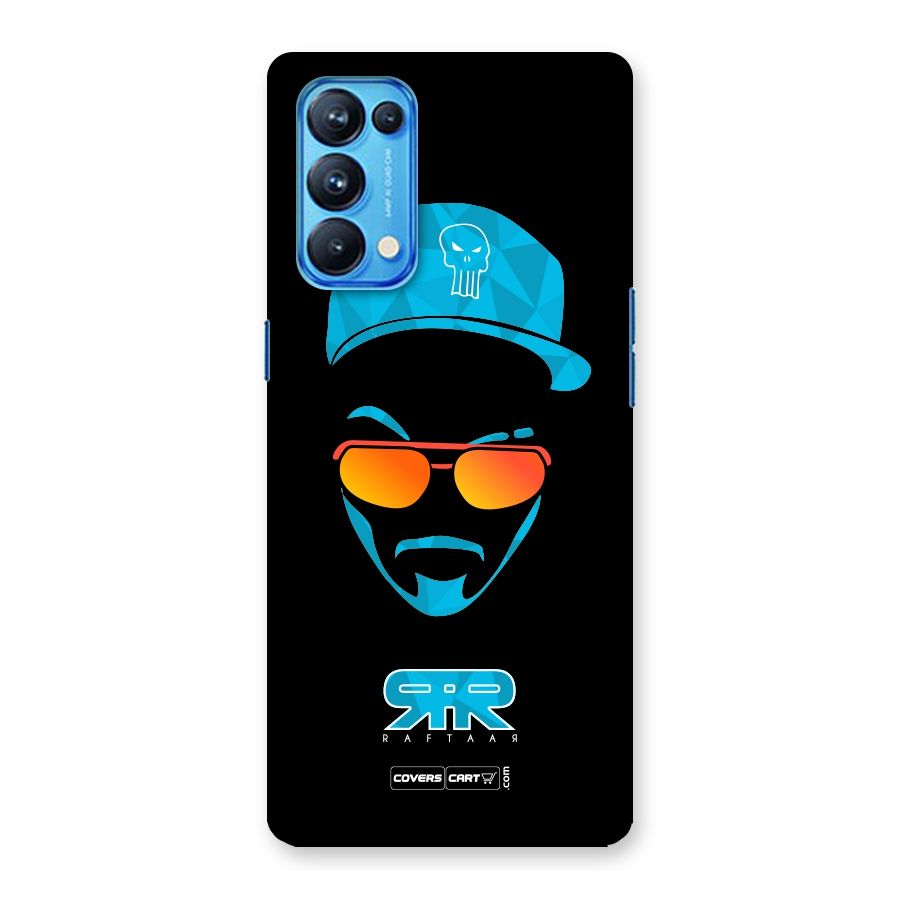 Raftaar Black and Blue Back Case for Oppo Reno5 Pro 5G