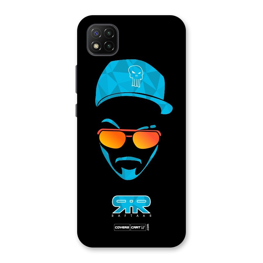 Raftaar Black and Blue Back Case for Poco C3