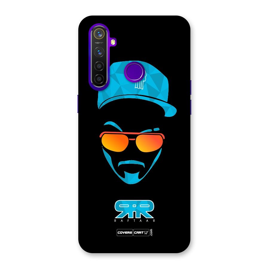 Raftaar Black and Blue Back Case for Realme 5 Pro