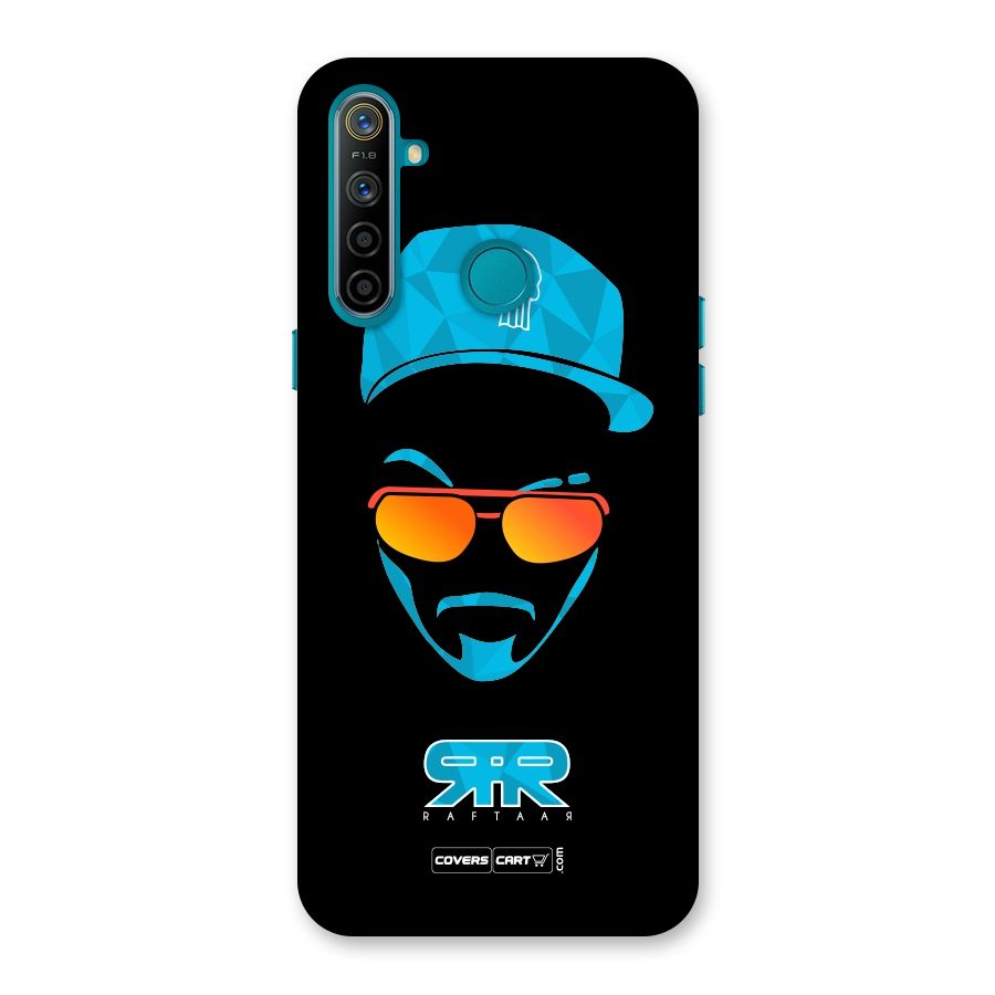 Raftaar Black and Blue Back Case for Realme 5i