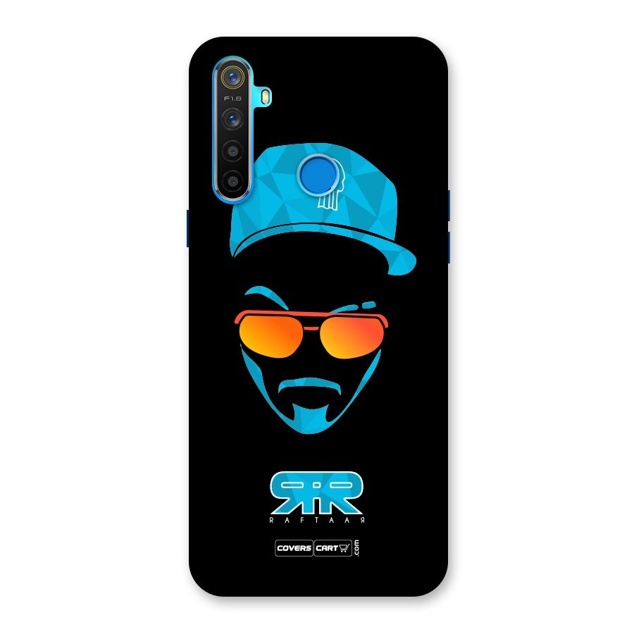 Raftaar Black and Blue Back Case for Realme 5s