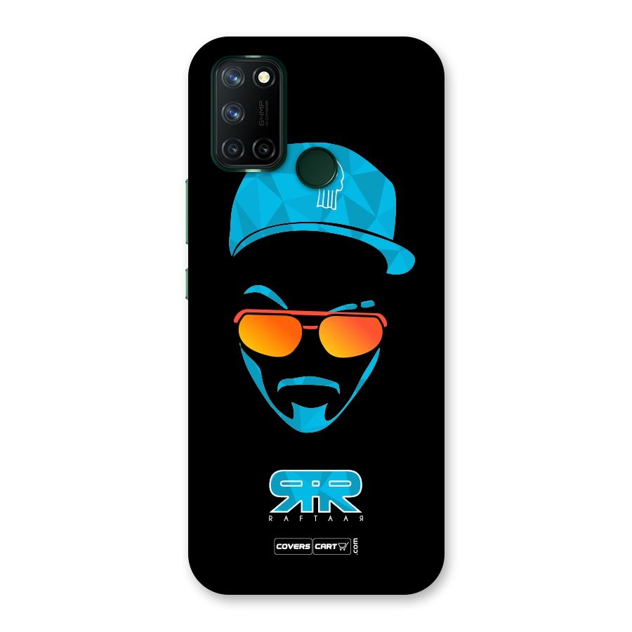 Raftaar Black and Blue Back Case for Realme 7i