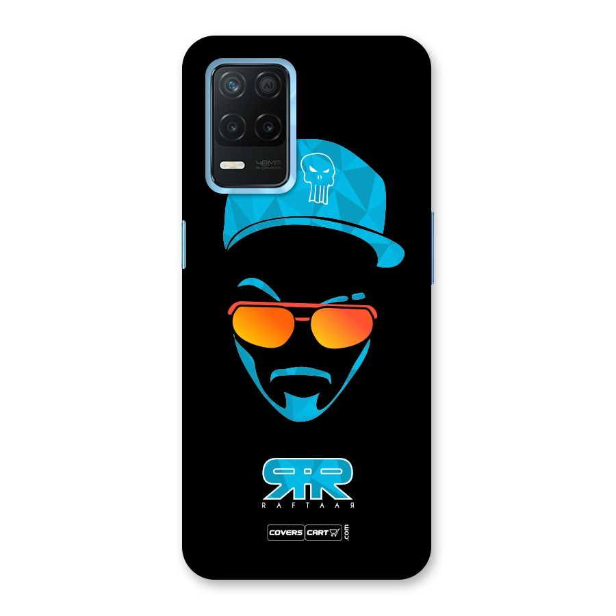 Raftaar Black and Blue Back Case for Realme 8 5G