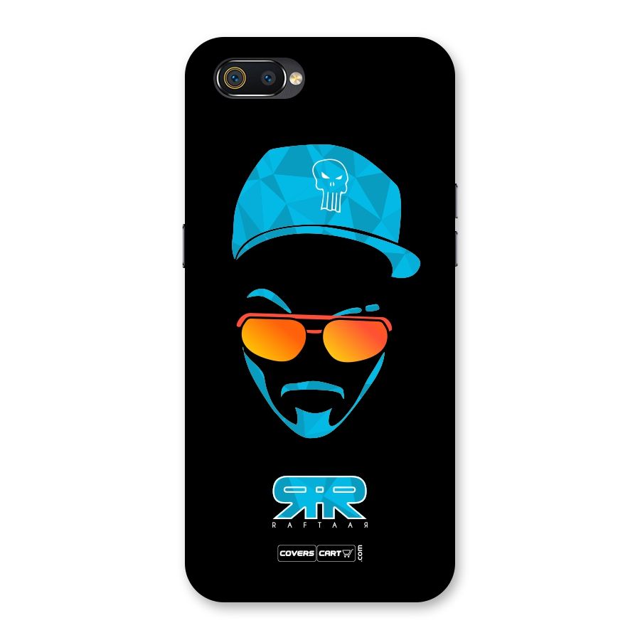 Raftaar Black and Blue Back Case for Realme C2