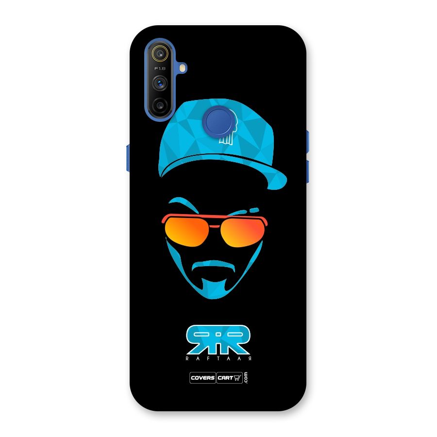 Raftaar Black and Blue Back Case for Realme Narzo 10A