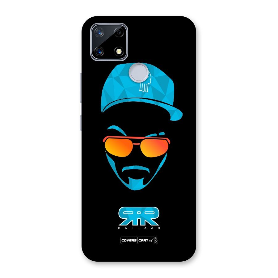Raftaar Black and Blue Back Case for Realme Narzo 20