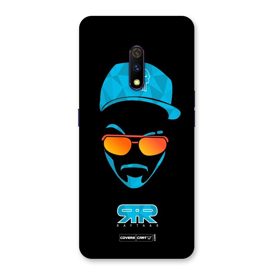 Raftaar Black and Blue Back Case for Realme X