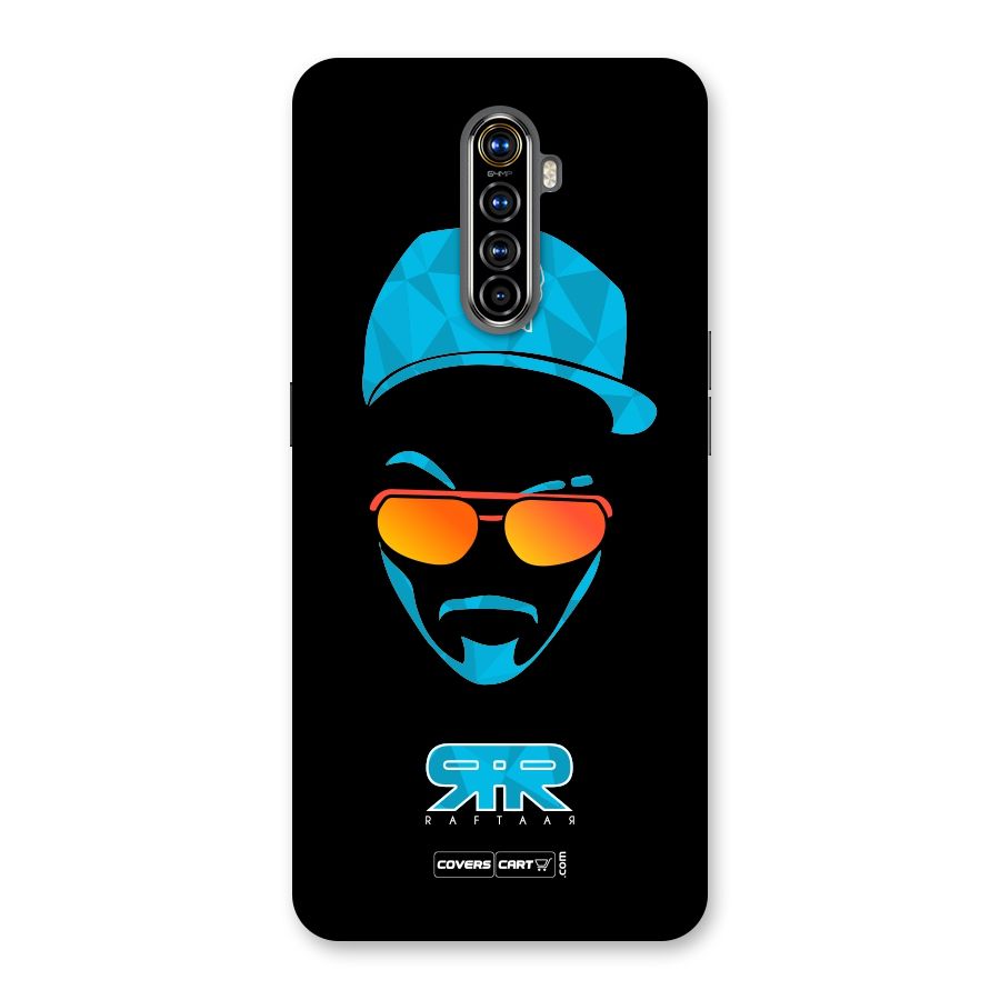 Raftaar Black and Blue Back Case for Realme X2 Pro