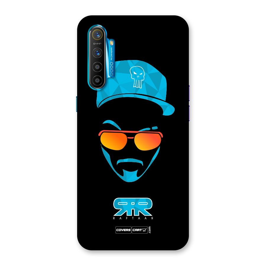 Raftaar Black and Blue Back Case for Realme XT