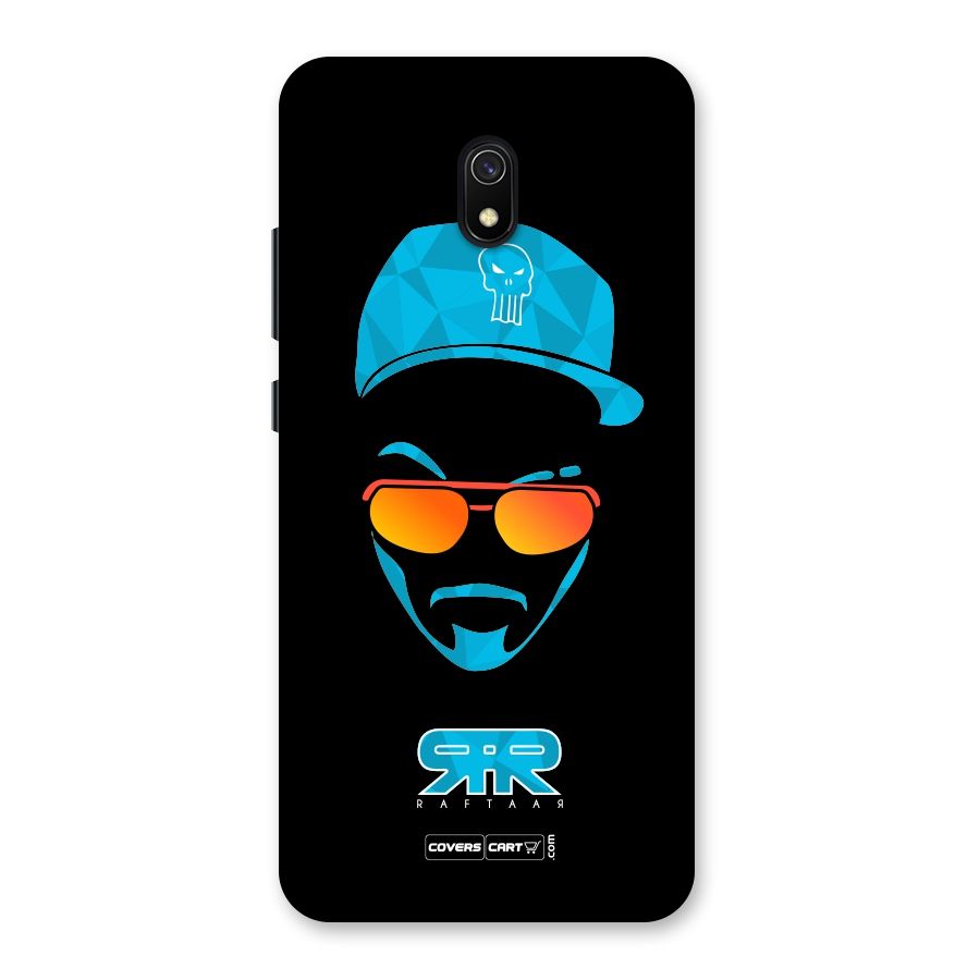 Raftaar Black and Blue Back Case for Redmi 8A