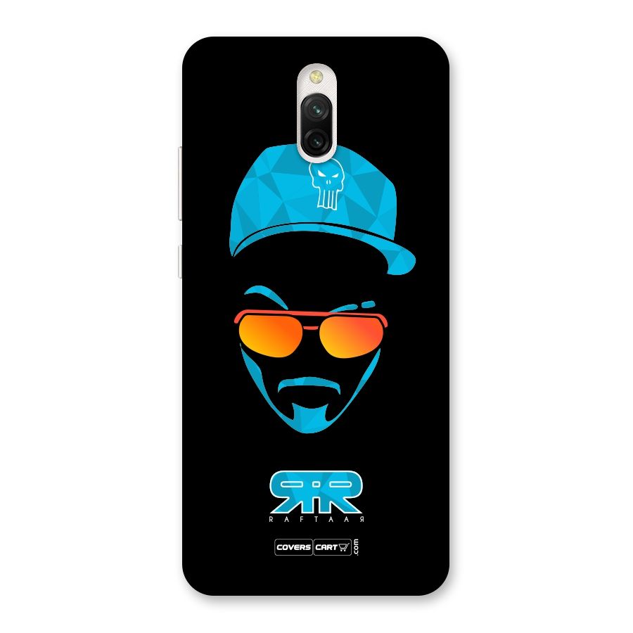 Raftaar Black and Blue Back Case for Redmi 8A Dual
