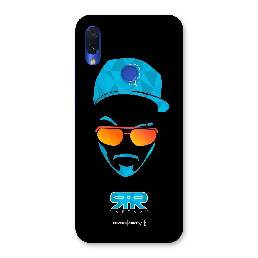 Raftaar Black and Blue Back Case for Redmi Note 7