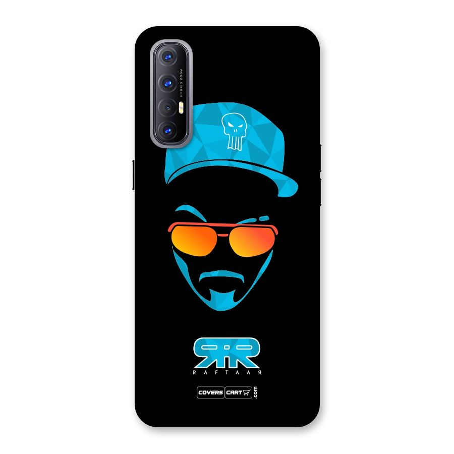Raftaar Black and Blue Back Case for Reno3 Pro