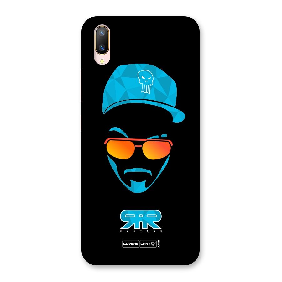 Raftaar Black and Blue Back Case for Vivo V11 Pro