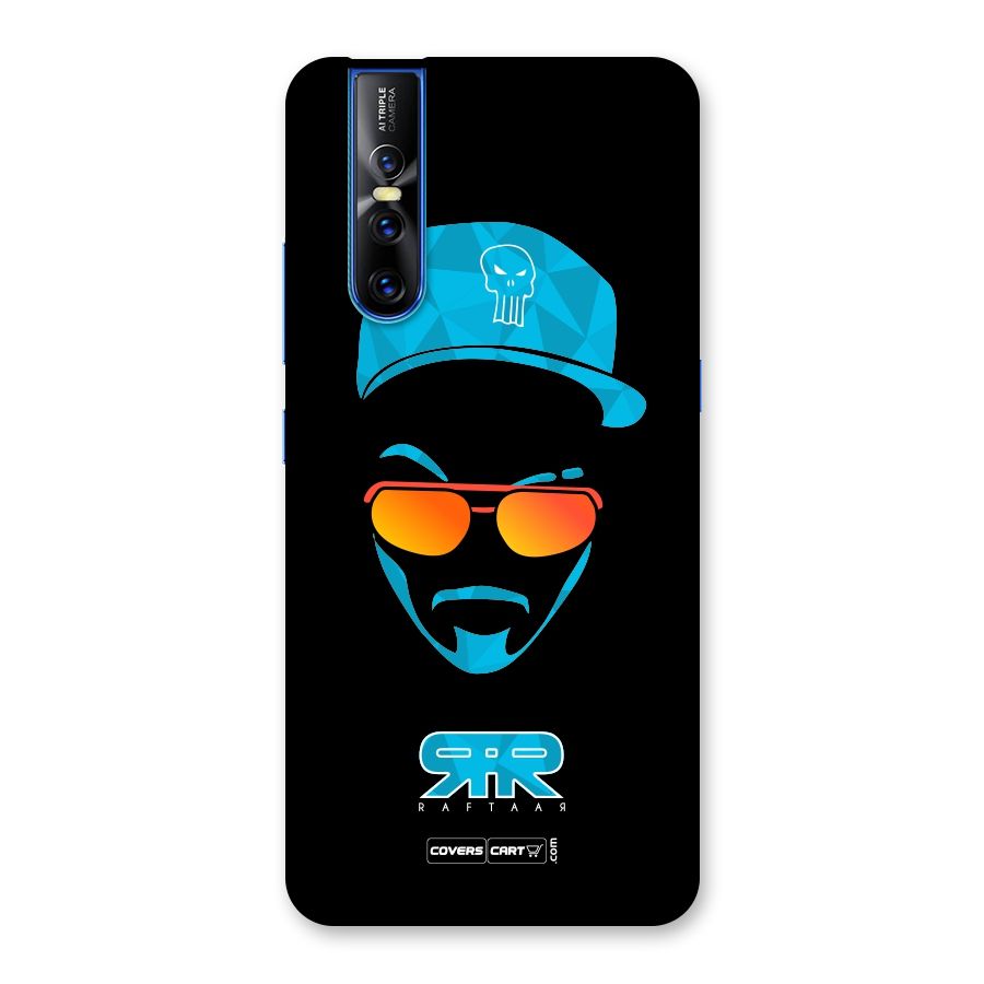 Raftaar Black and Blue Back Case for Vivo V15 Pro