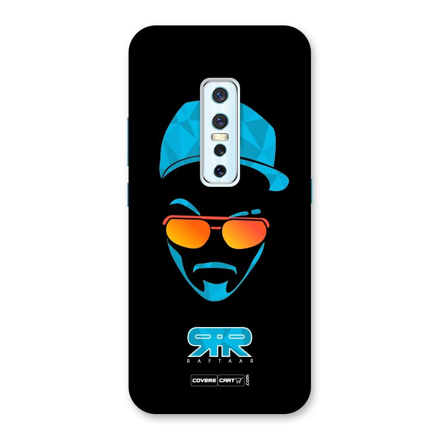 Raftaar Black and Blue Back Case for Vivo V17 Pro