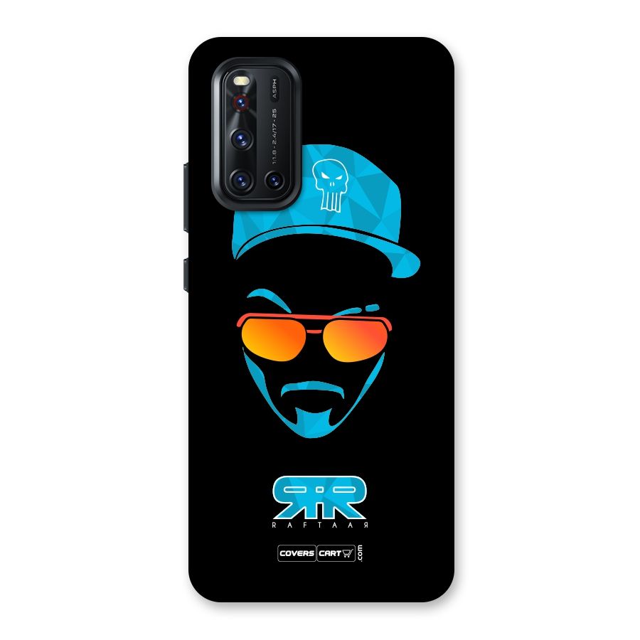 Raftaar Black and Blue Back Case for Vivo V19