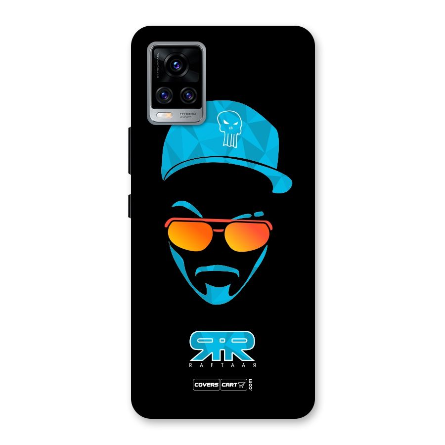 Raftaar Black and Blue Back Case for Vivo V20 Pro
