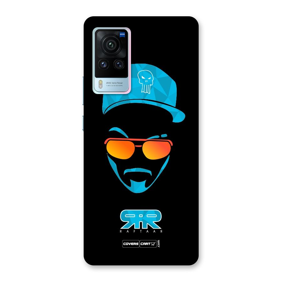 Raftaar Black and Blue Back Case for Vivo X60 Pro