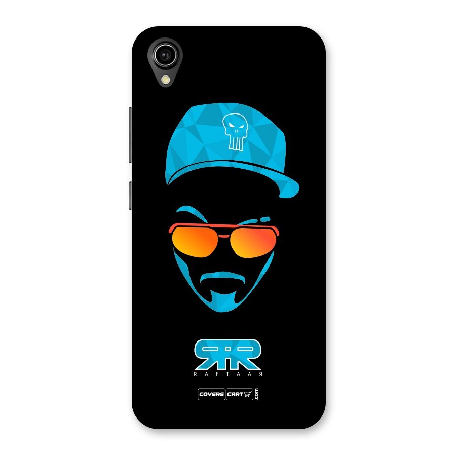 Raftaar Black and Blue Back Case for Vivo Y90