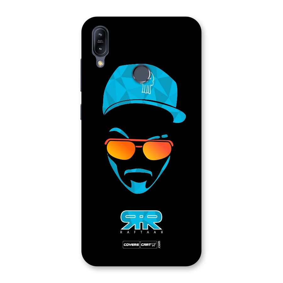 Raftaar Black and Blue Back Case for Zenfone Max M2