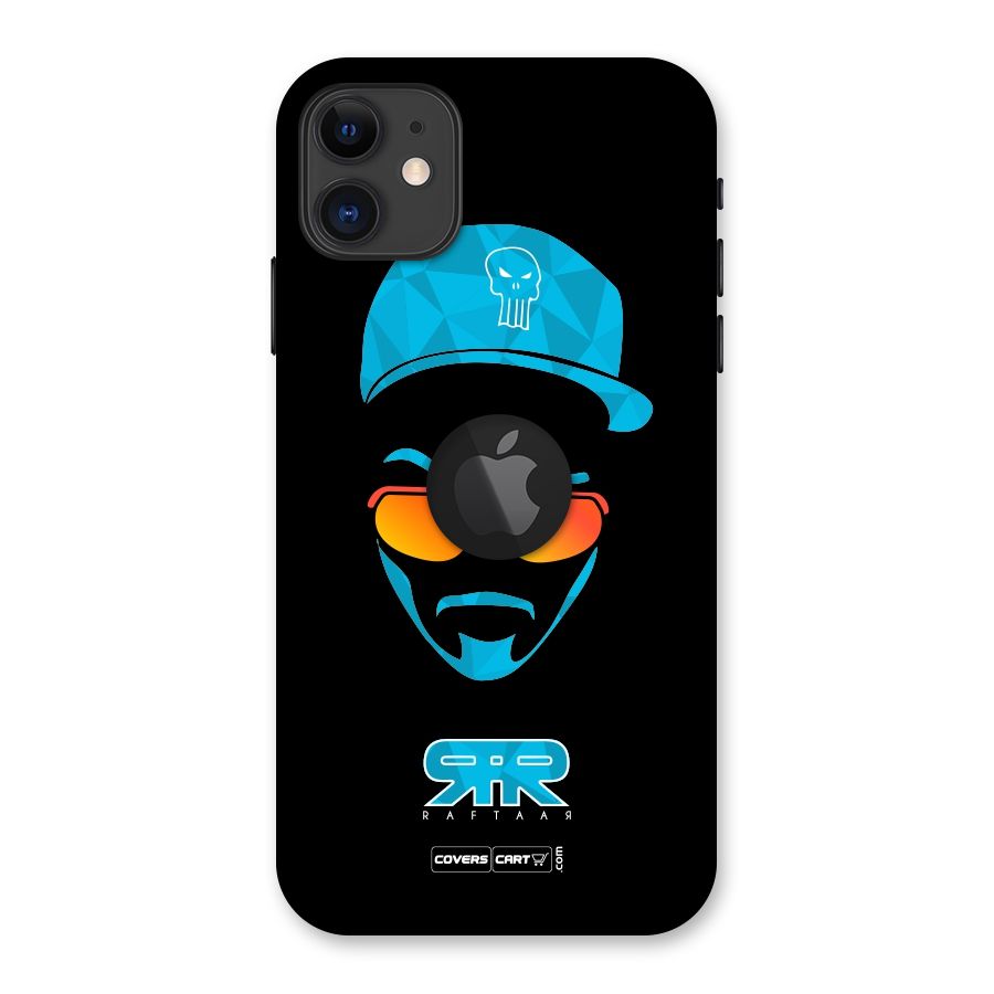 Raftaar Black and Blue Back Case for iPhone 11 Logo Cut
