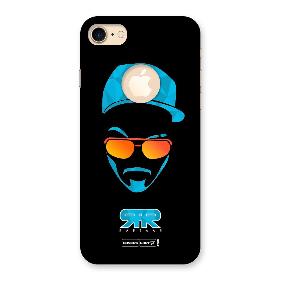 Raftaar Black and Blue Back Case for iPhone 7 Logo Cut