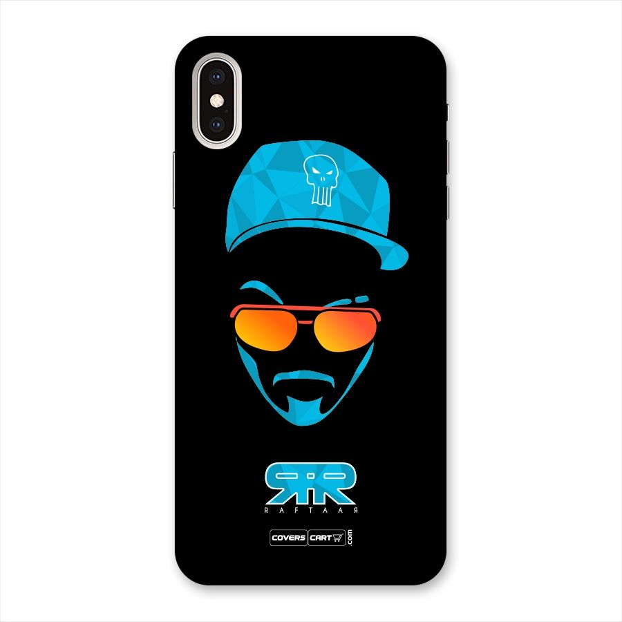 Raftaar Black and Blue Back Case for iPhone XS Max