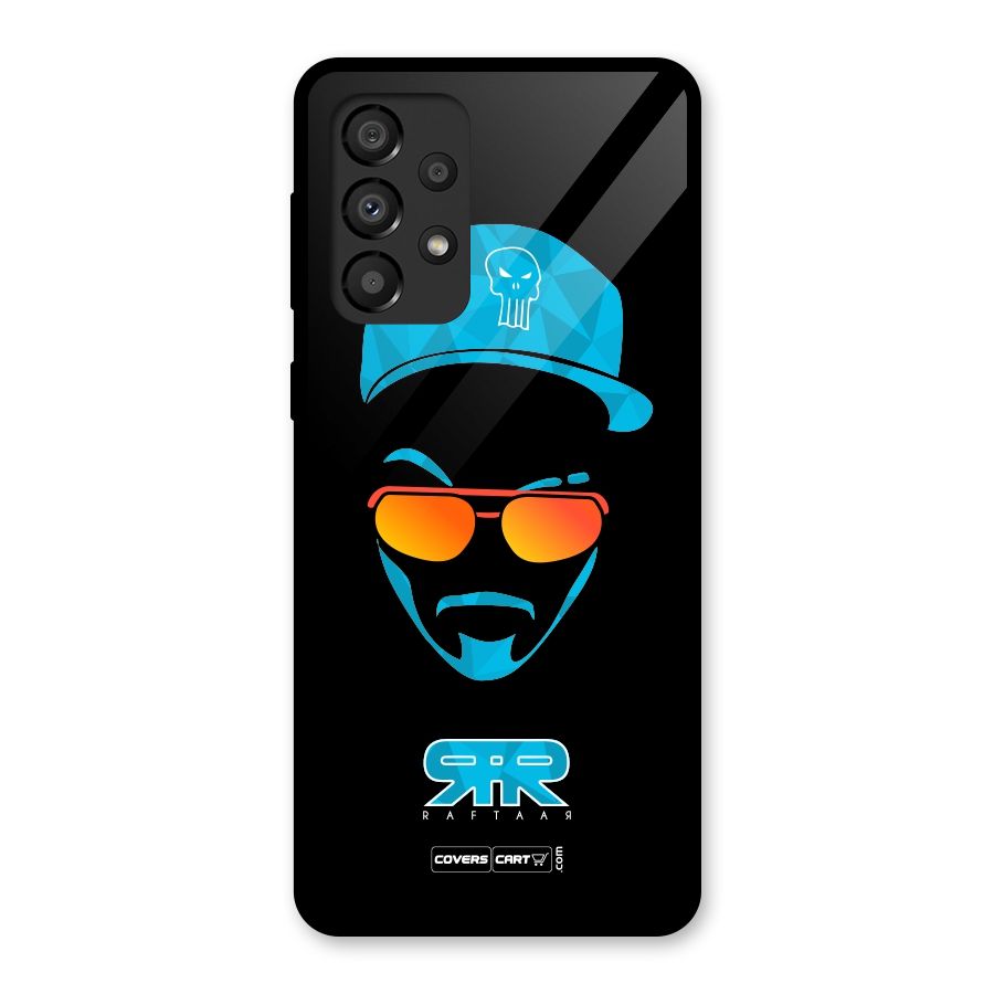 Raftaar Black and Blue Glass Back Case for Galaxy A33 5G