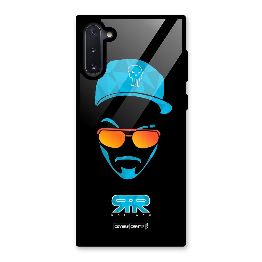 Raftaar Black and Blue Glass Back Case for Galaxy Note 10